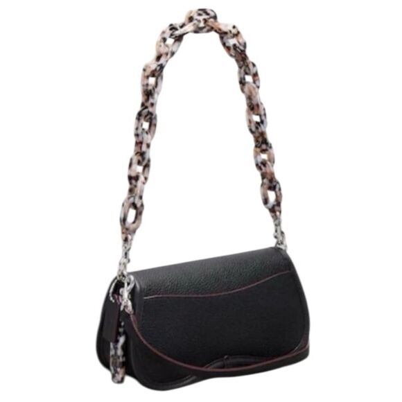 Coach Leather Wavy Dinky Crossbody/Shoulder Bag Coachtopia Pebbled Leather NWT - Picture 5 of 12